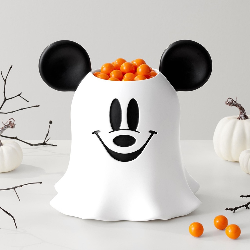 Pottery Barn Kids Disney Mickey Mouse Ghost Candy Bowl 👻🎃💀 - Picture 1 of 10